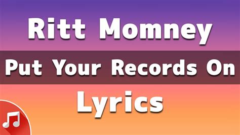 Ritt Momney Put Your Records On Lyrics Tiktok Song Youtube