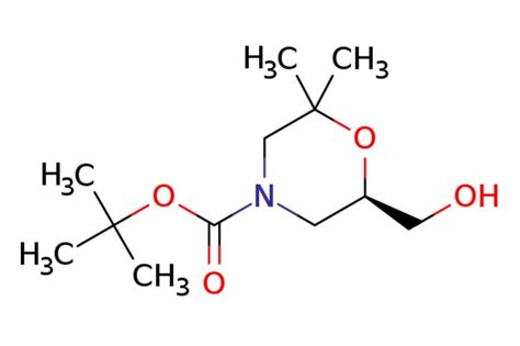 EMolecules R TERT BUTYL 6 HYDROXYMETHYL 2 2 DIMETHYLMORPHOLINE 4