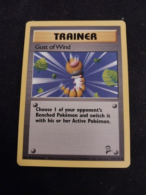 Pokémon TCG Gust of Wind Base Set 2 120 130 Regular Unlimited Common LP