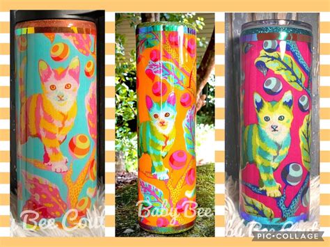 Tula Pink Tabby Road Disco Kitty Double Walled Vacuum Etsy