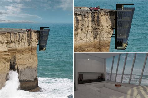 Vista a strapiombo sul mare la casa sulla scogliera è estrema