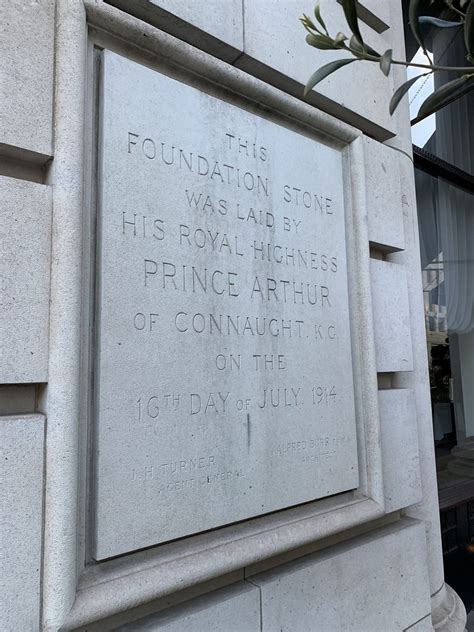 Foundation Stone Laid By Prince Arthur Of Connaught London And More