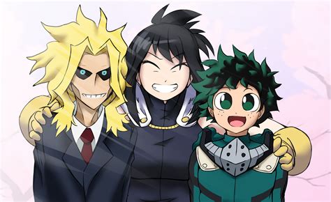 All Might Nana Shimura Izuku Midoriya Toshinori Yagi Wallpaper