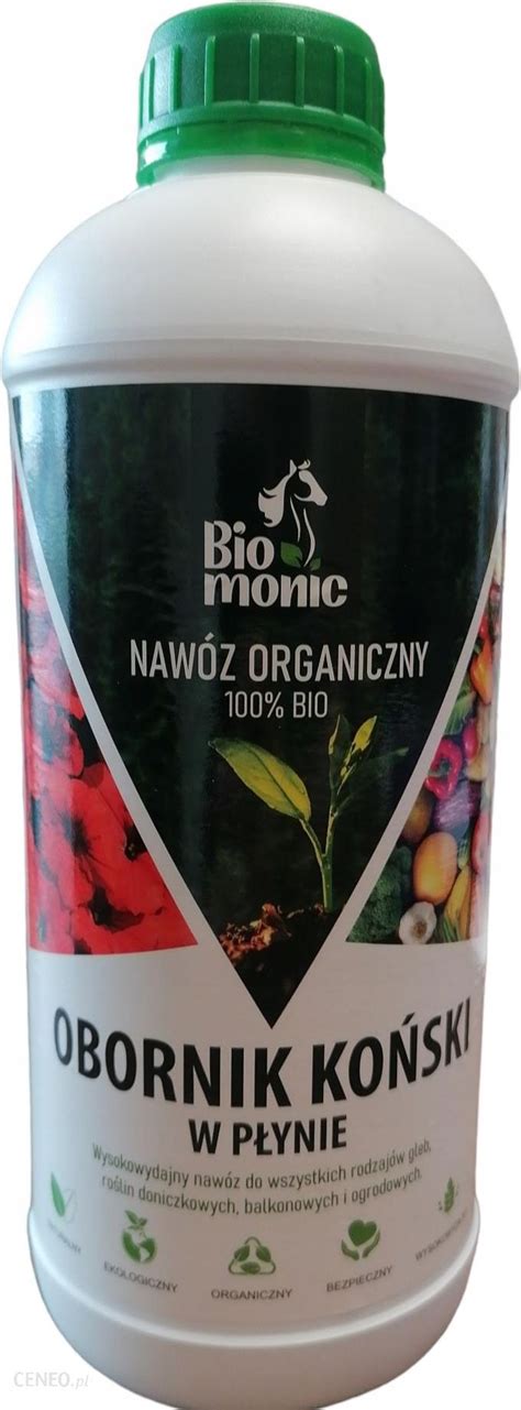 Nawóz Obornik Koński Ekologiczny W Płynie Do Warzyw Roślin 1l Biomonic