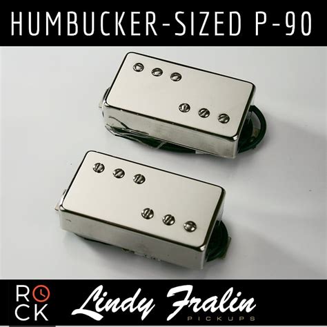 Lindy Fralin P Pickup Set Nickel Covers Humbucker Sized Reverb