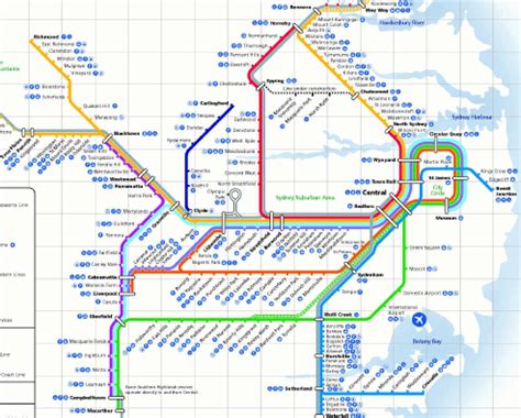 Transit Maps Official Map Sydney CityRail Network Map 42 OFF