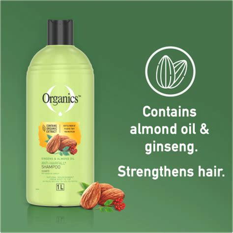 Organics Anti Hair Loss Shampoo Ginseng And Almond Oil 1l Clicks