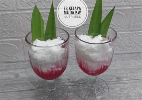 Resep Es Kelapa Muda Kw Nutrijell Simple Oleh Wahyu Dwira Cookpad