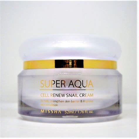 Регенерирующий крем для лица с улиточным муцином Super Aqua Cell Renew ...