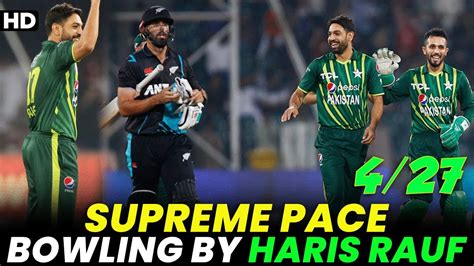 Supreme Pace Bowling By Haris Rauf Pakistan Vs New Zealand 2nd T20i