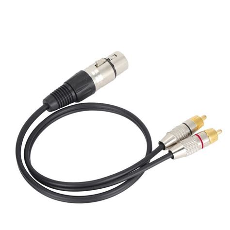 Garosa Répartiteur audio Séparateur audio 1 fiche femelle XLR vers 2