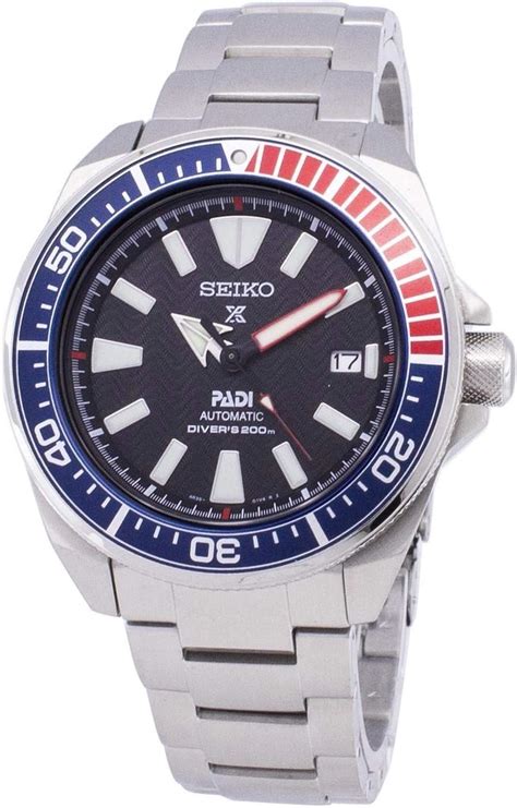 Amazon co jp セイコー セイコー SEIKO プロスペックス PROSPEX PADI パディコラボ 自動巻き サムライ