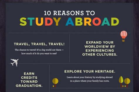 Reasons To Study Abroad Infographic Alexis Trono Design Portfolio