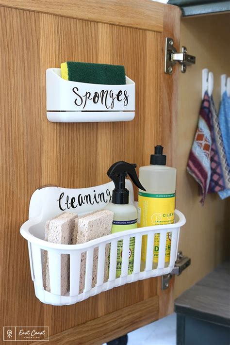 DIY Under Sink Storage Solutions | Diy under sink storage, Under sink storage, Sink storage