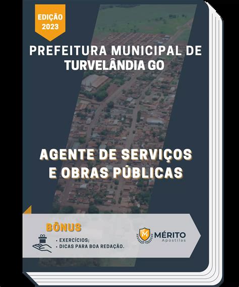 Apostila Agente de Serviços e Obras Públicas Prefeitura Turvelândia GO