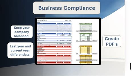 Balance Sheet Template Google Sheets Excel - Etsy