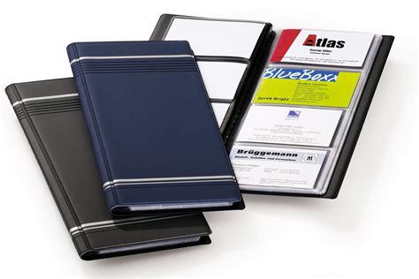 Durable VISIFIX 96 Business Card Album Pocket Wallet Book Charcoal