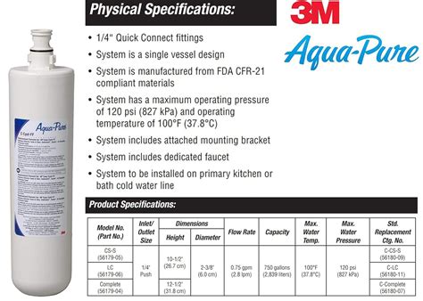 3m Aqua Pure Under Sink Replacement Water Filter Model Ap Easy Complete Ebay