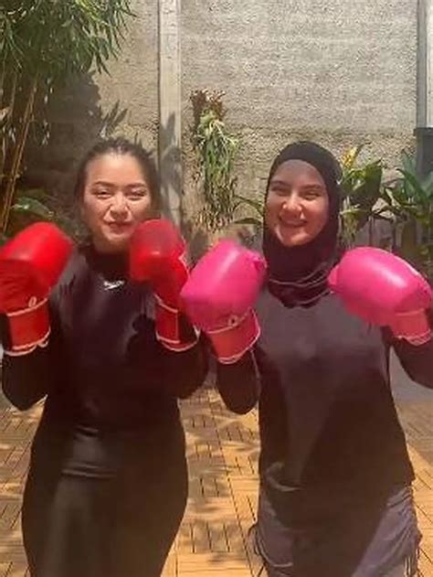 Potret Nathalie Holscher Dan Irish Bella Latihan Boxing Ini Jadi