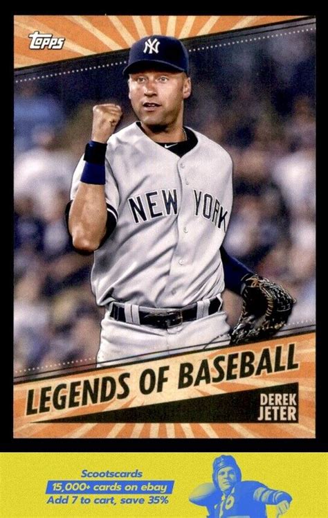 2021 Topps Opening Day Derek Jeter Legends Of Baseball LOB 10 New York