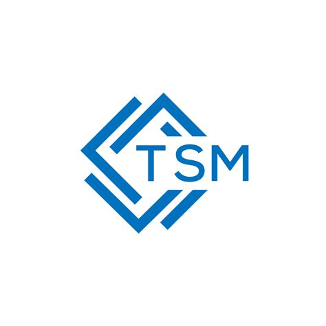 Tsm Technology Letter Logo Design On White Background Tsm Creative