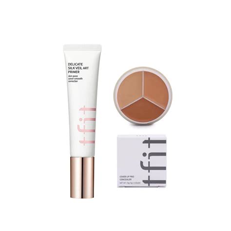 Korea Tfit Makeup Base Face Primer Color Concealer Palette Invisible