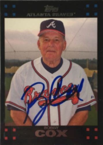 Bobby Cox Autographs And Memorabilia Sports Baseball