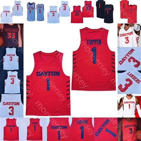 2021 Custom Dayton Flyers Basketball Jersey College Obi Toppin Ryan