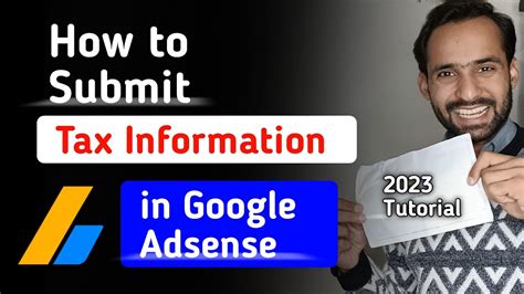 How To Submit Tax Information In Google Adsense 2023 Manage Tax Info