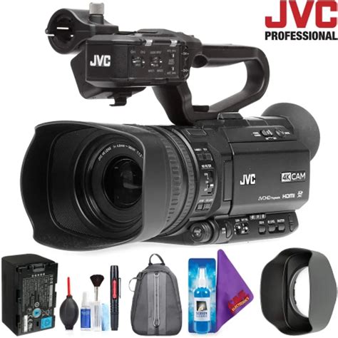 JVC GY HM250 UHD 4K Streaming Camcorder With Built In Lower Thirds