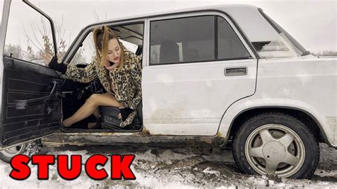 Vika Got Stuck In The Snow In A Vaz K Pro Res Hdr Full Video