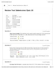 Review Test Submission Quiz Review Test Submission Quiz Hbus