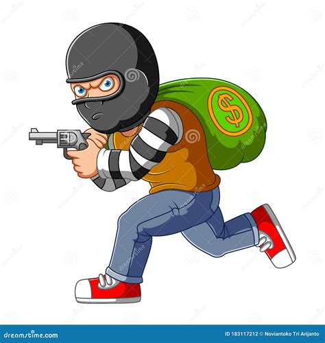 Bank Robber Clip Art Running