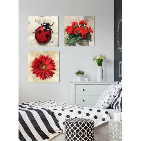 Darren Gygi Home Collection Ladybug By Darren Gygi Wrapped Canvas Print Wayfair