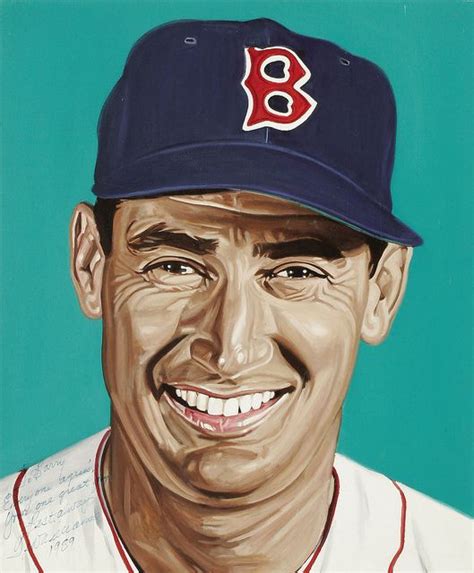 Ted Williams Portrait By Andy Jurinko Ted Williams Red Sox Nation