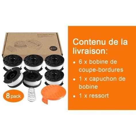 Bobine Fil Coupe Bordure Pour Black Et Decker Coupe Bordures Bobine