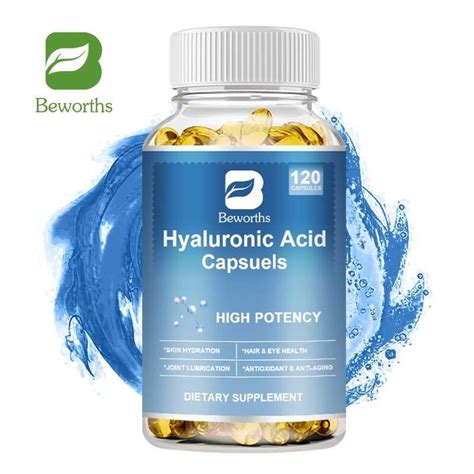 Beworths Hyaluronic Acid Capsules 250mg With Biotin 5000mcg And Vitamin C 25mg 3 In 1 Support Skin