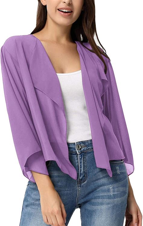 Kate Kasin Women Summer Cardigans Chiffon Loose Kimono Cardigan Capes