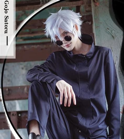 Disfraz De Gojo Satoru Para Hombre Traje De Anime Jujutsu Kaisen Uniforme De Halloween Top