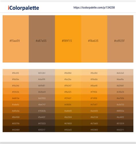 1 Latest Color Schemes With Sea Buckthorn And Antique Brass Color Tone Combinations 2023