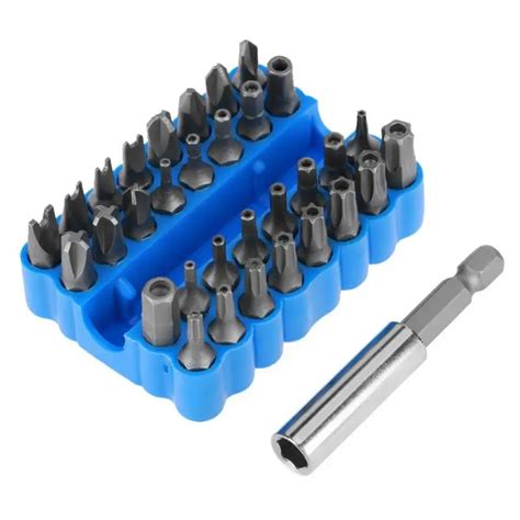 33Pcs/Set Screwdriver Bits Kit Tamperproof Star Bits Multifunctional ...