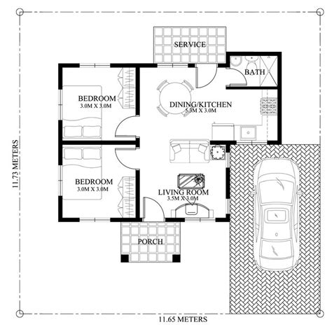 2 Bedroom Bungalow House Plan And Design - Home Design Ideas