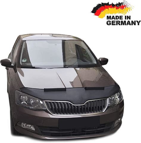 Black Bull Bonnet Bra For Skoda Fabia Stoneguard Protector Cover