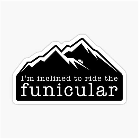 Funicular Railroad Sticker For Sale By Tldeutsch Redbubble