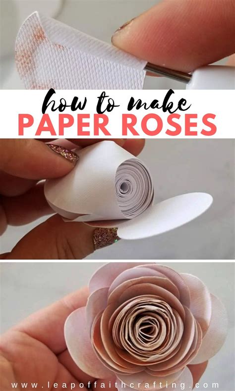 Cricut Paper Flowers Step By Step Tutorial On How To Make A Cricut Rose