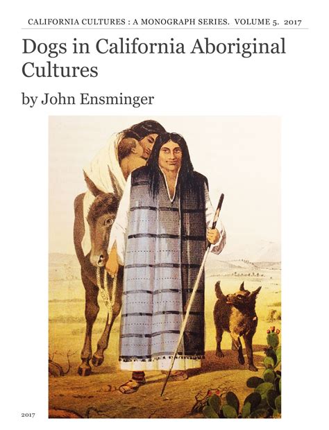 Dog Law Reporter: Monograph on Dogs of California Aboriginal Cultures