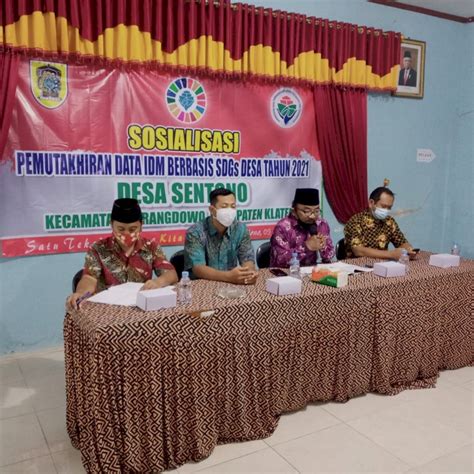 Sosialisasi Pemutakhiran Data Idm Berbasis Sdgs Desa Di Desa Sentono