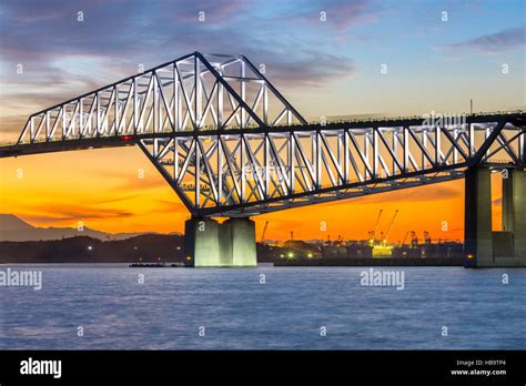 Tokyo Gate Bridge Stock Photo Alamy