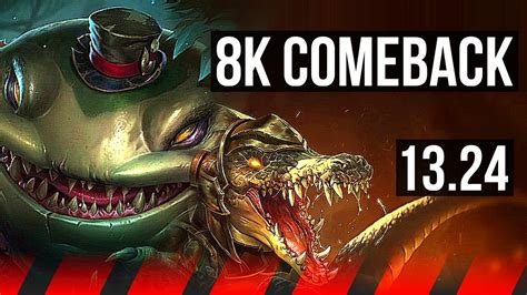 TAHM KENCH Vs RENEKTON TOP Comeback 65 Winrate 14 5 17 KR