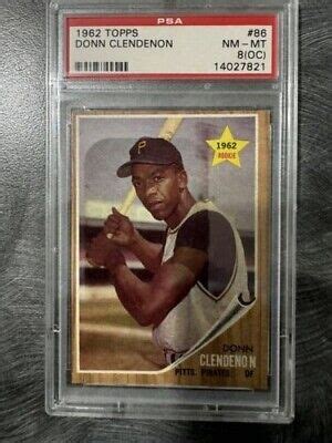 1962 Topps Donn Clendenon 86 PSA 8 OC EBay